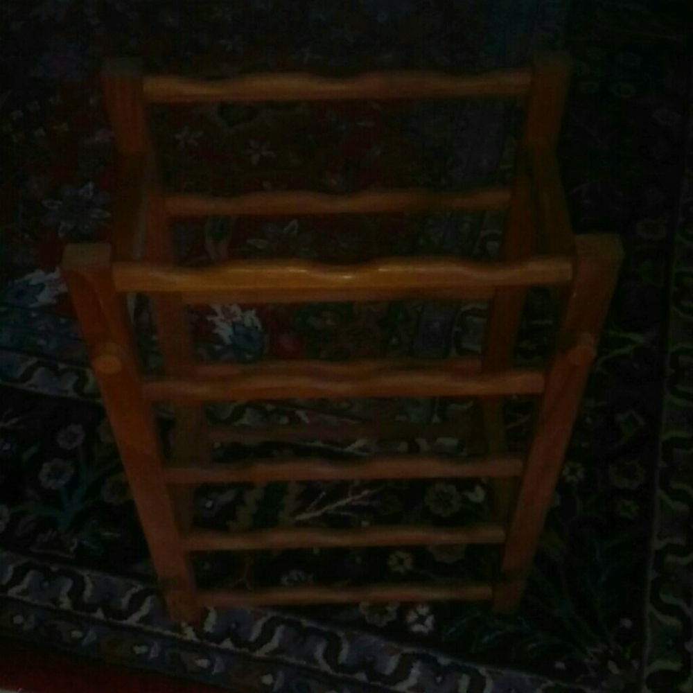 70s GoodWood Solid Teak wine rack